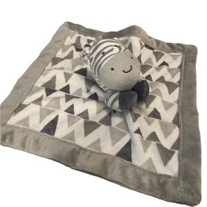 Lullaby Lane Zebra Lovey Neutral Soothing Blanket